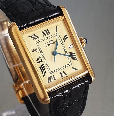 must de cartier paris vermeil quartz argent 925 catawiki